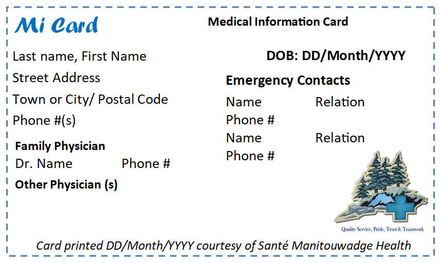 Mi Card Front View